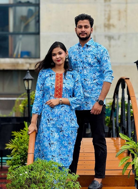 Premium Shirt Three Piece Couple Set - Image 8