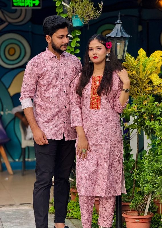 Premium Shirt Three Piece Couple Set - Image 2