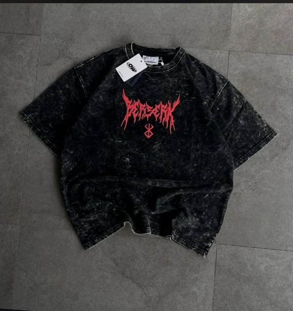 Premium Acid Wash Drop Shoulder T-Shirt - Image 1