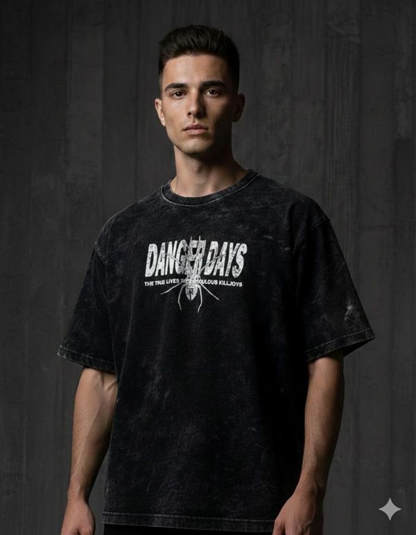 Premium Acid Wash Drop Shoulder T-Shirt - Image 11