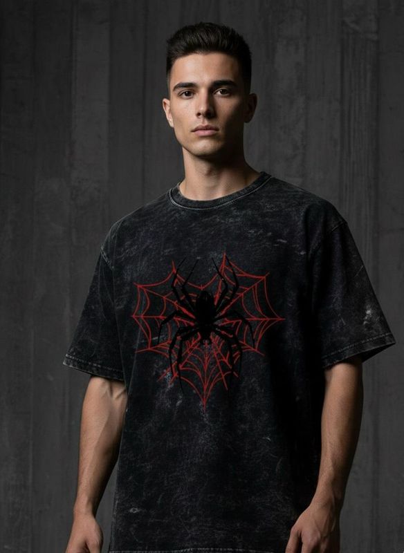Premium Acid Wash Drop Shoulder T-Shirt - Image 12