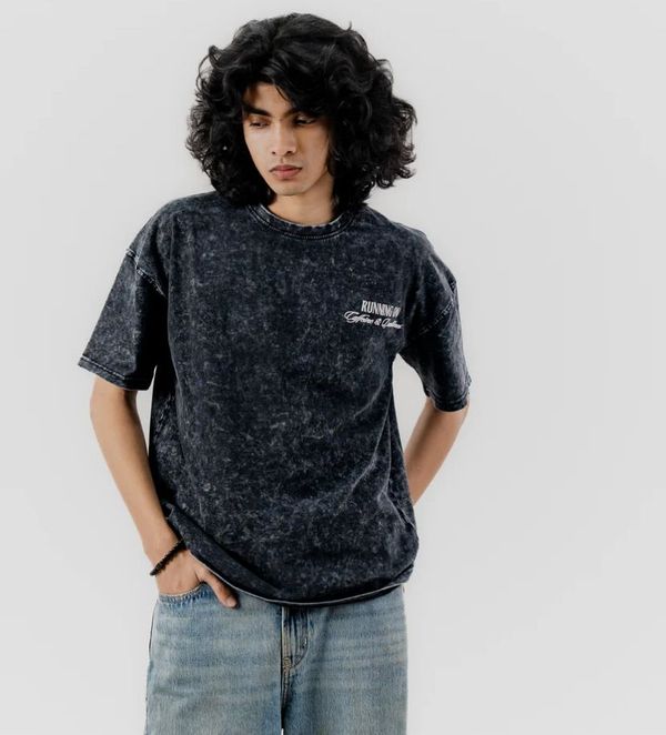 Premium Acid Wash Drop Shoulder T-Shirt - Image 13