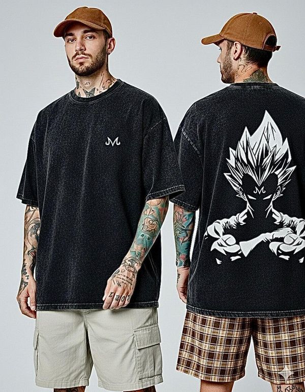 Premium Acid Wash Drop Shoulder TShirt - Image 11