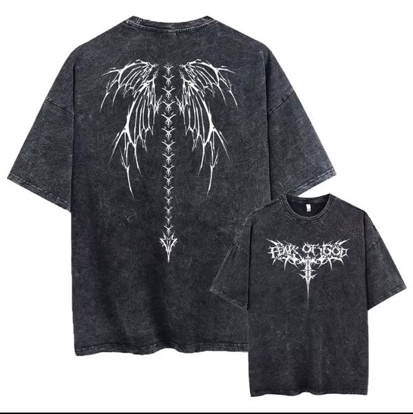 Premium Acid Wash Drop Shoulder TShirt - Image 12