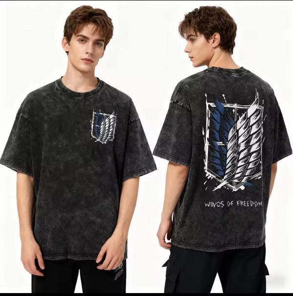 Premium Acid Wash Drop Shoulder TShirt - Image 13