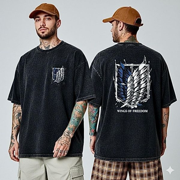 Premium Acid Wash Drop Shoulder TShirt - Image 9