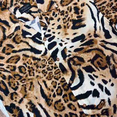 Tiger Print - Dropshoulder Boxy Fit Cuban Shirt_img_2