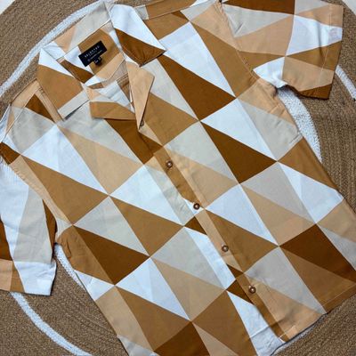 Cream White Print - Dropshoulder Boxy Fit Cuban_img_1