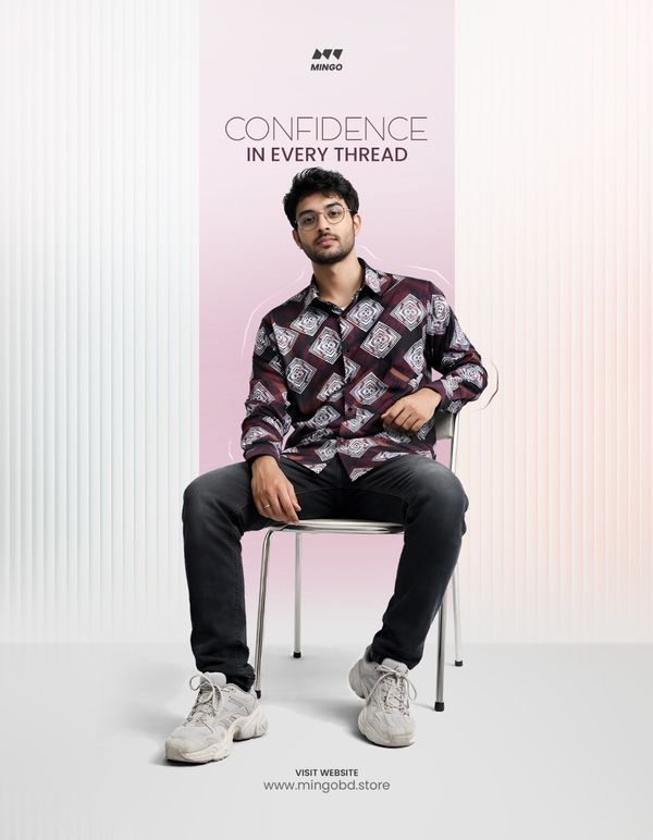 Black Printed - Full Sleeve Shirt