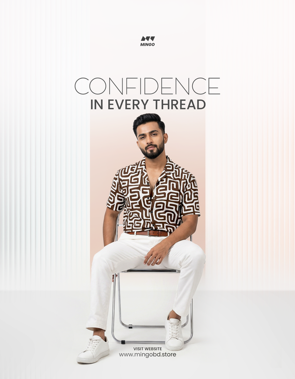 Coffee Geometry - Dropshoulder Boxy Fit Cuban