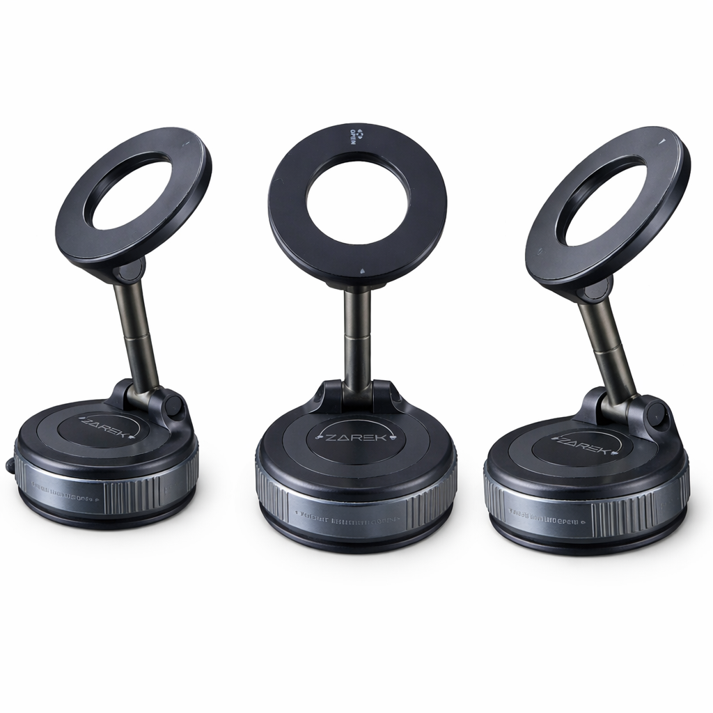 ZAREK Vacuum Suction Magnetic Phone Holder(N52 Magnet & Aluminium Alloy Body)
