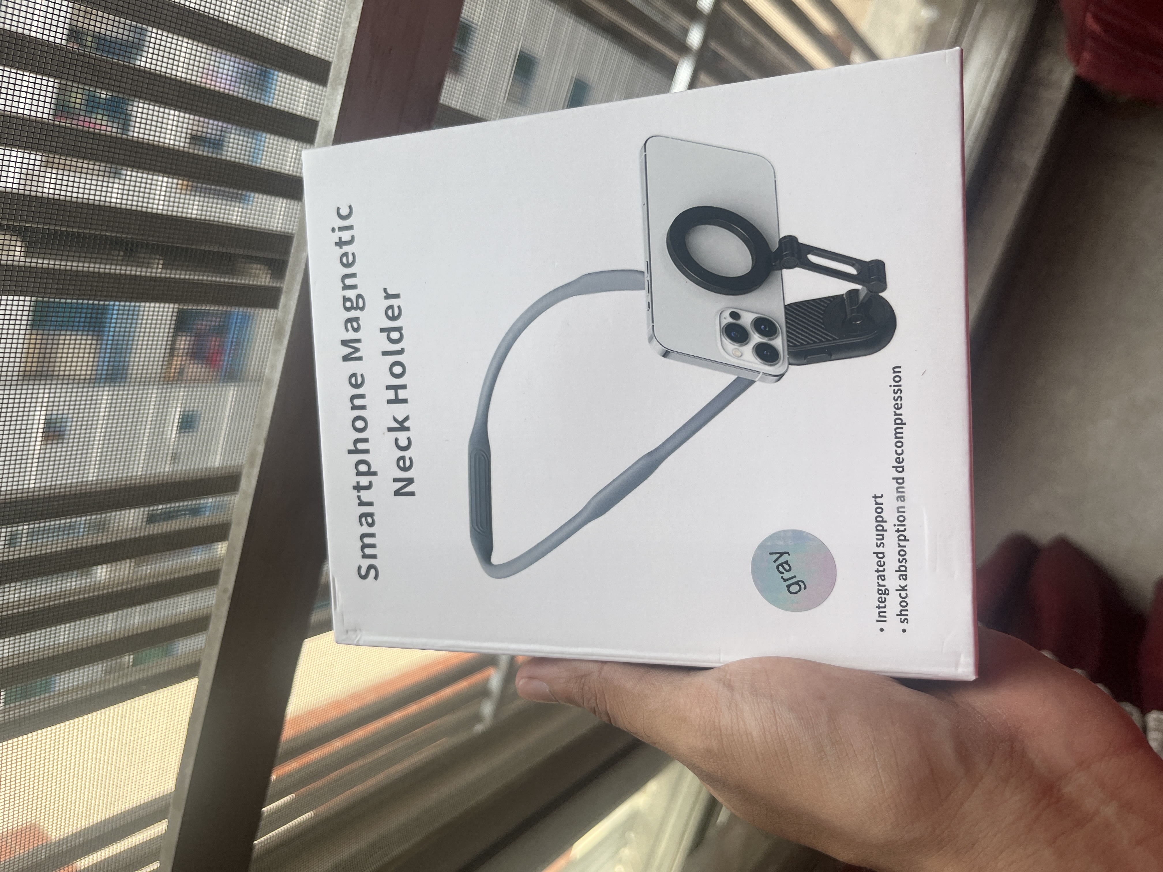 (Standard)ZAREK POV Neck Mount Magnetic Phone Holder for Smart Phones_img_6