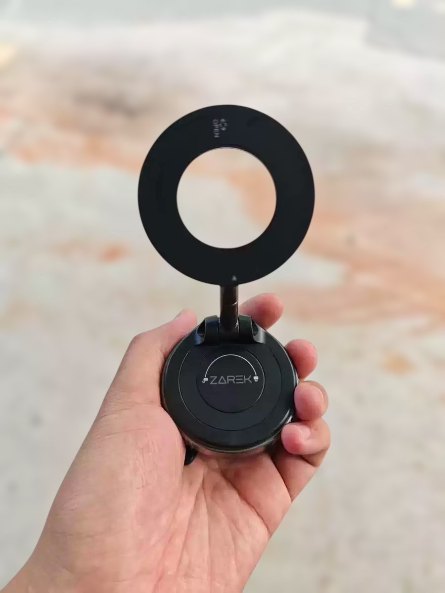 ZAREK Vacuum Suction Magnetic Phone Holder(N52 Magnet & Aluminium Alloy Body)_img_4