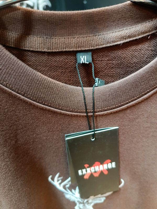 White Deer //unisex // Coffee colour Oversized t-shirt - Image 4