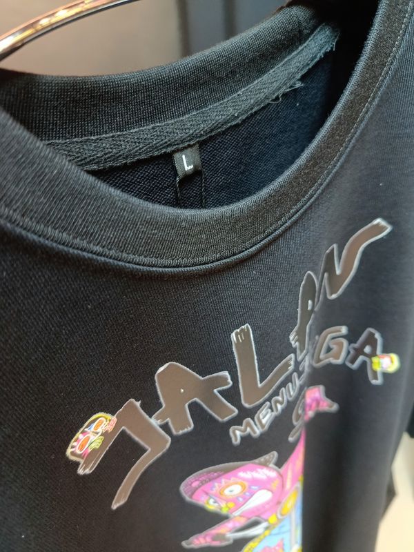 Street Surga // unisex // Black oversized tee - Image 3