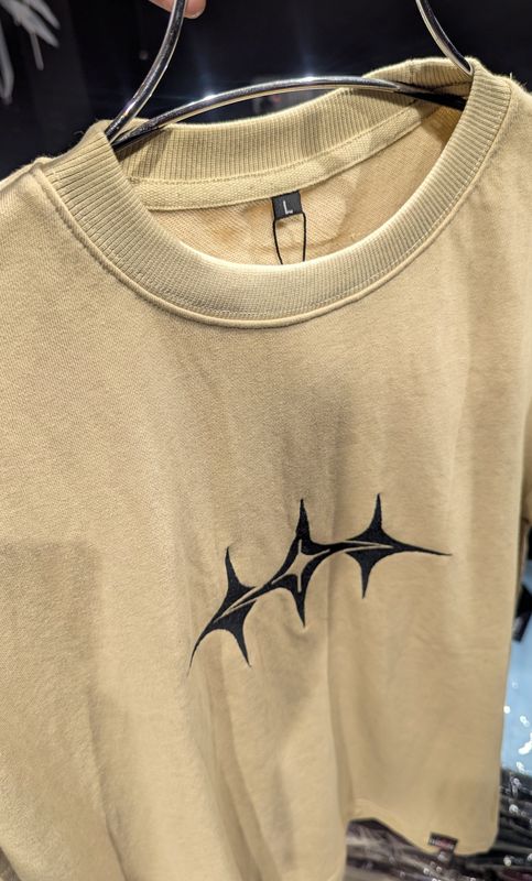 Lightning Rift // Unisex //Off white//Oversized tee - Image 1