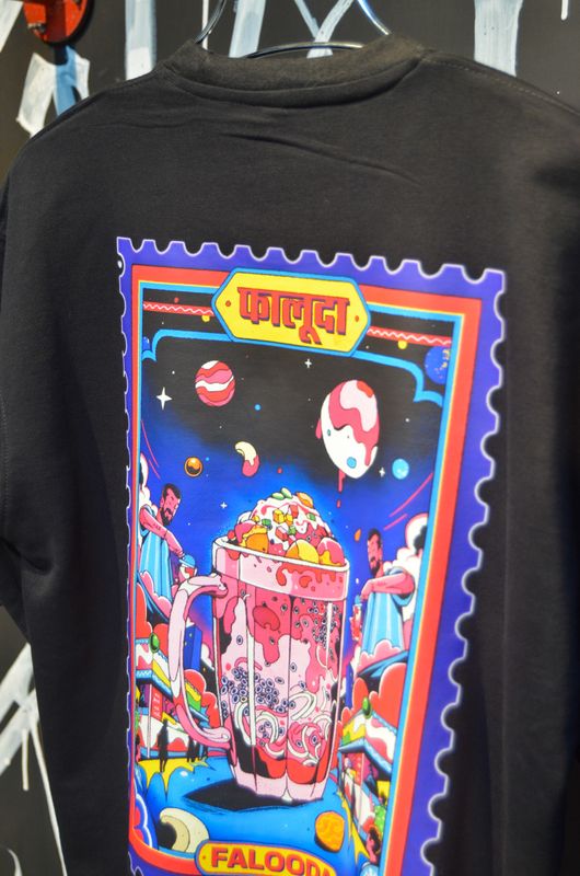 Cosmic Falooda// Unisex//Oversized Tee - Image 2