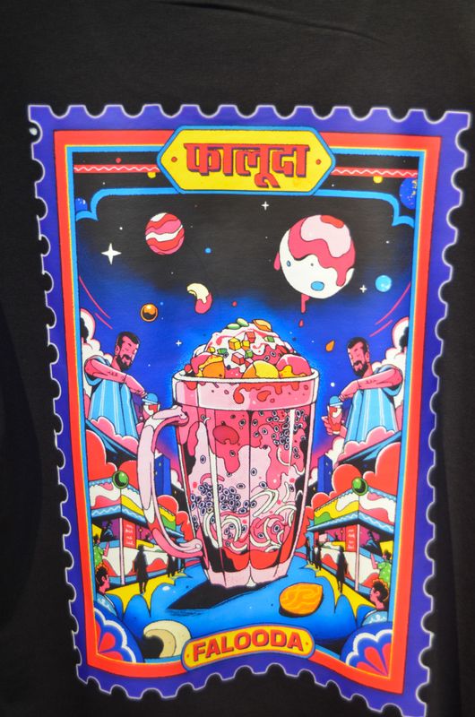 Cosmic Falooda// Unisex//Oversized Tee - Image 3