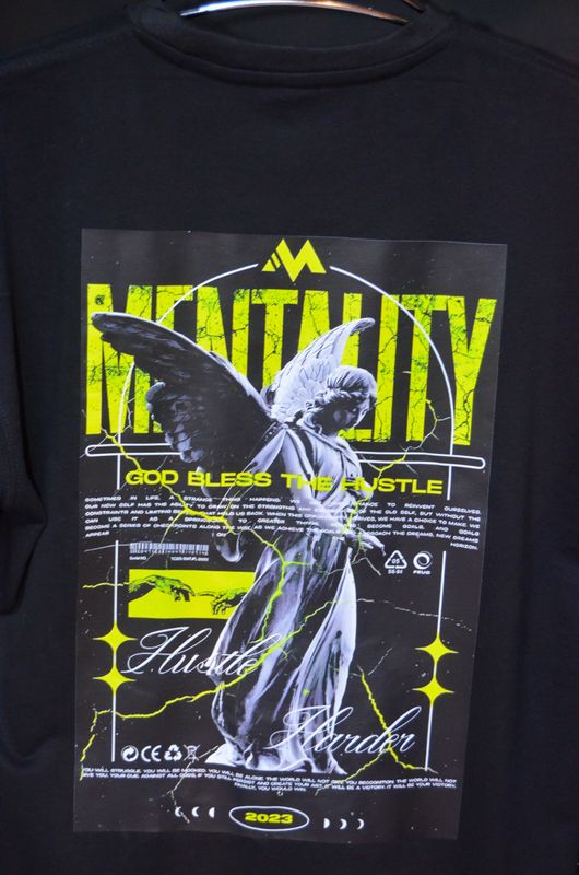 Mentality: Divine Hustle// Unisex // Oversized Tee - Image 3
