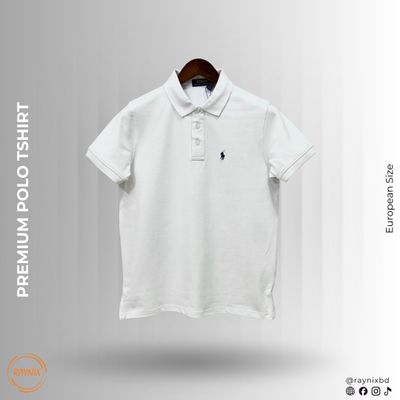 Ralph Polo Premium Cotton Pique Polo Shirt - Classic White_img_0