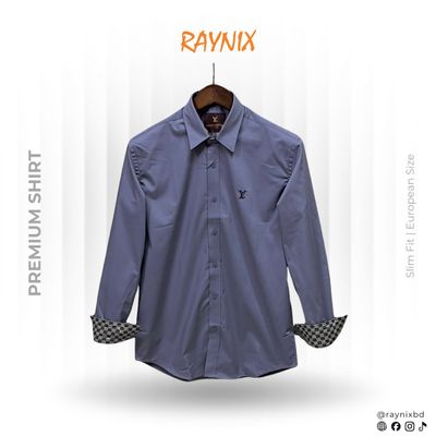 Louis Vuitton (LV) Steel Grey Shirt – Premium Spandex Cotton_img_0