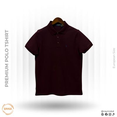 Ralph Polo Premium Cotton Pique Polo Shirt - Classic Burgundy_img_0