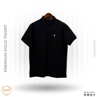Ralph Polo Premium Cotton Pique Polo Shirt - Stealth Black_img_0