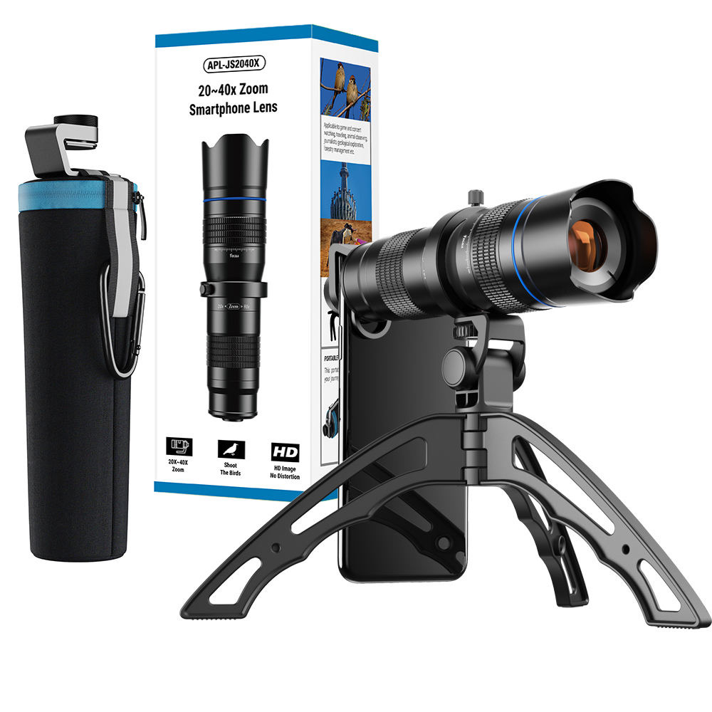 Apexel HD 20-40X Zoom Lens with Tripod Telephoto Mobile Phone Lens