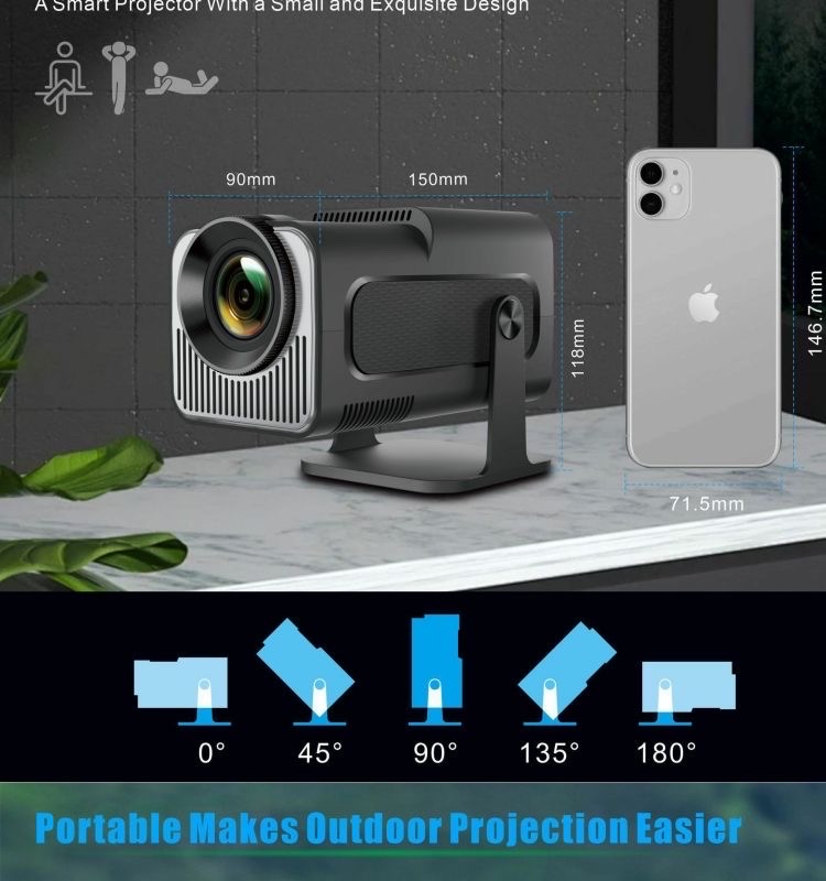 Y320 Mini LED Projector (Portable Home Cinema)_img_9