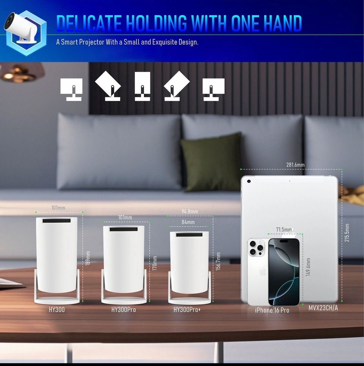 HY300 Smart Android Projector (WiFi + Bluetooth)_img_7