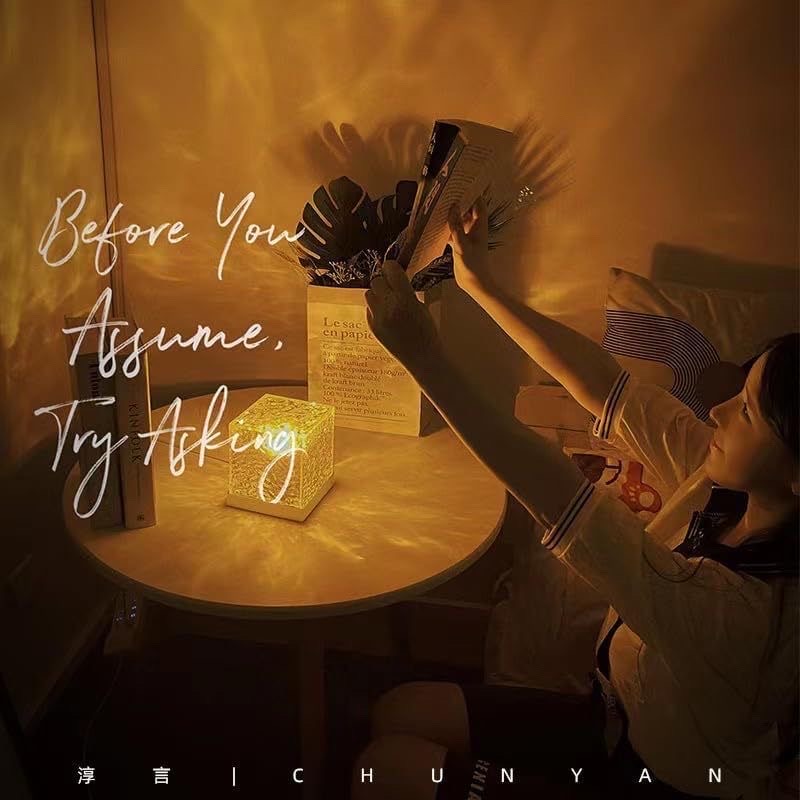 RGB Crystal Flame Cube Night Light_img_1