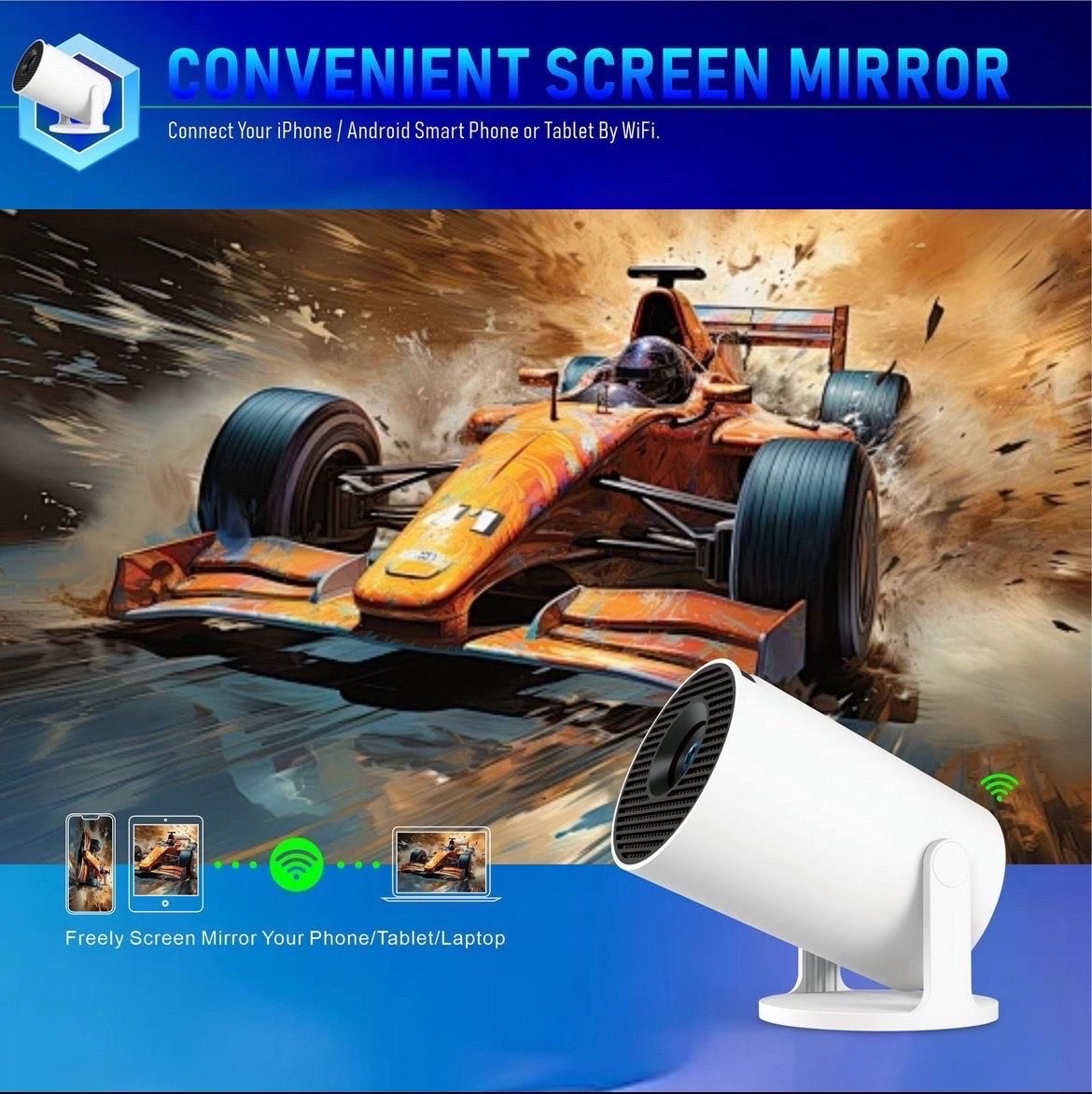 HY300 Smart Android Projector (WiFi + Bluetooth)_img_9