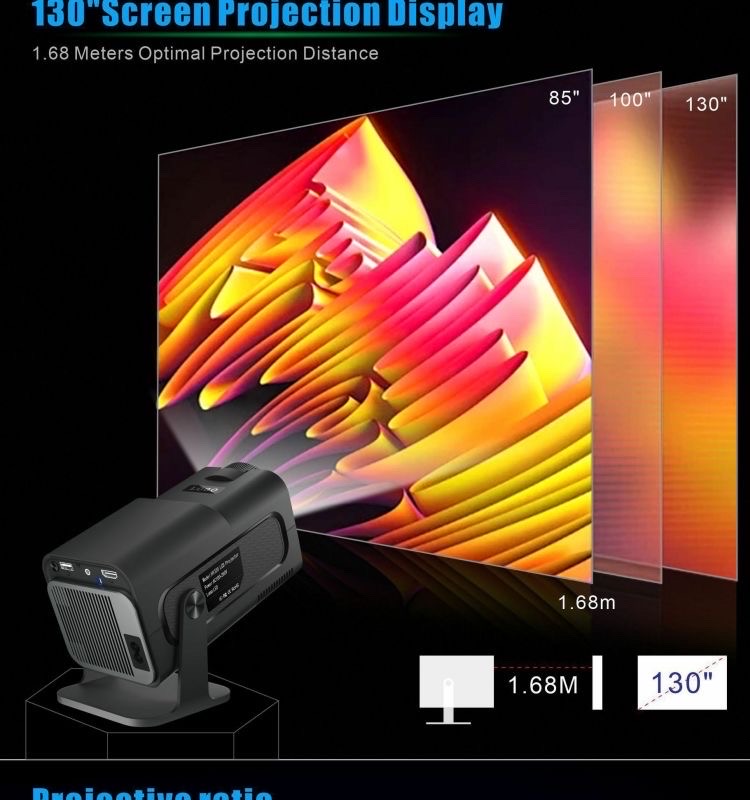 Y320 Mini LED Projector (Portable Home Cinema)_img_3