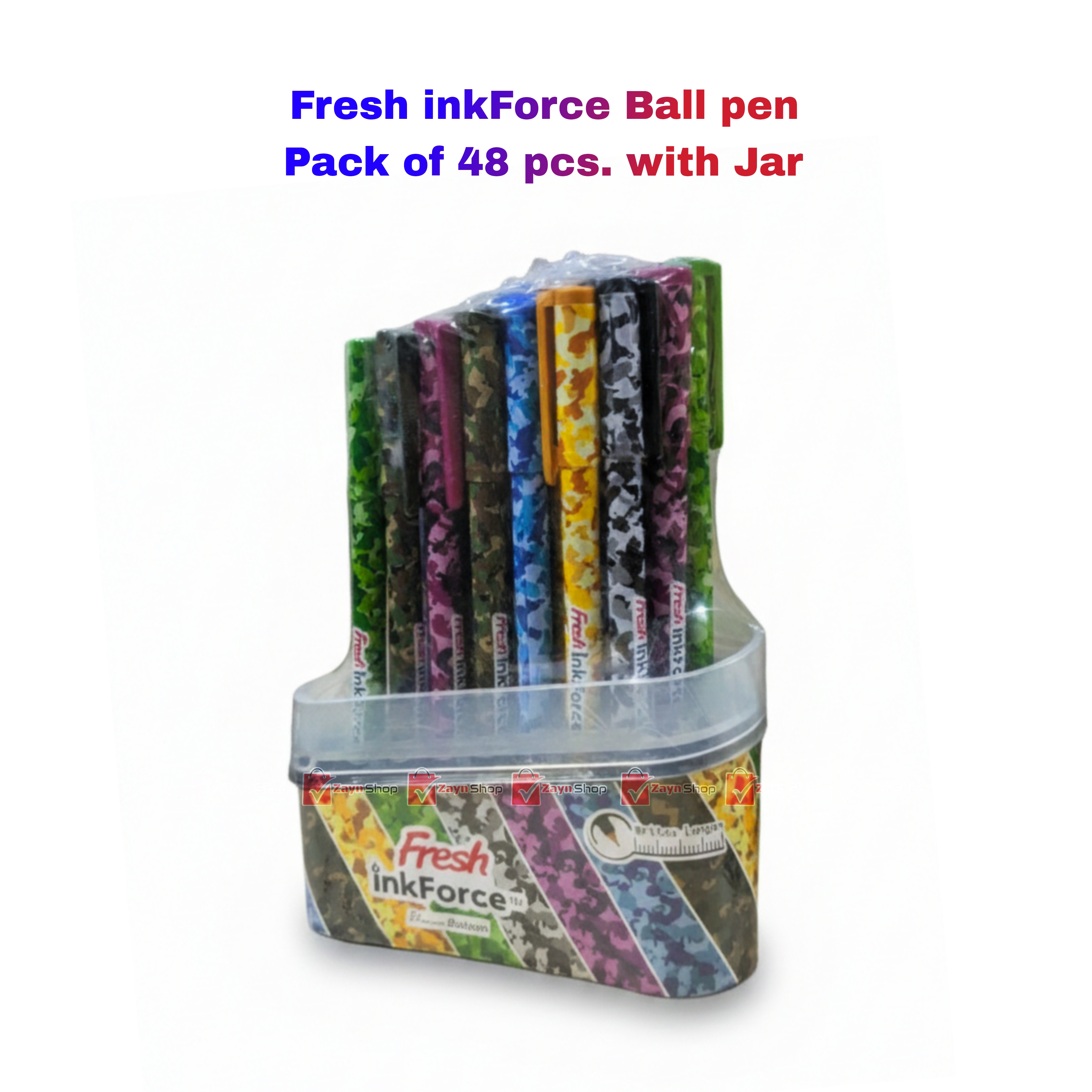 Fresh inkForce Ball pen Pack of 48 pcs with Jar or 12pcs_img_0