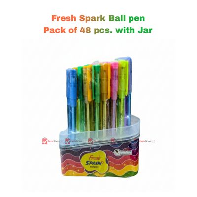 Fresh Spark Ball pen Pack of 48 pcs with Jar_img_0
