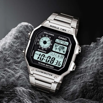 CASIO AE-1200WHD-1A | WORLD TIME DIGITAL WATCH (STAINLESS STEEL BRACELET)_img_7