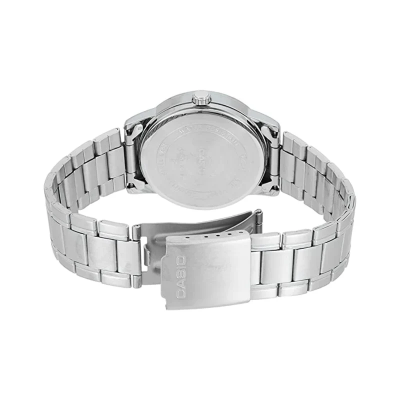 CASIO BLACK DIAL STAINLESS STEEL STANDARD WATCH MTP-VOOlD-1BUDF_img_4