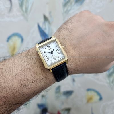 CASIO STANDARD TANK LEATHER BELT WATCH MTP-B190GL-7BVDF_img_3