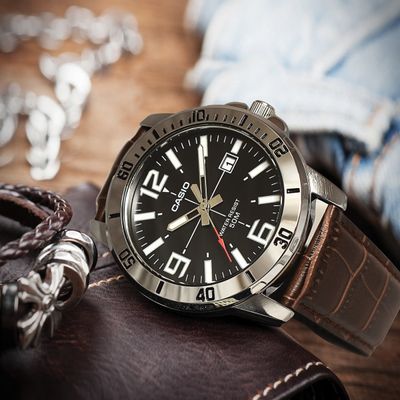 CASIO ENTICER BLACK DIAL MEN'S WATCH| MTP-VDO1L-1BVUDF_img_3