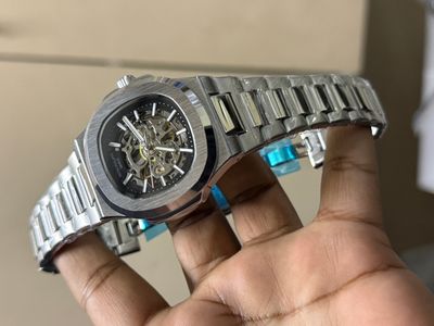 PATEK AUTO SKELETON BLACK DIAL_img_0