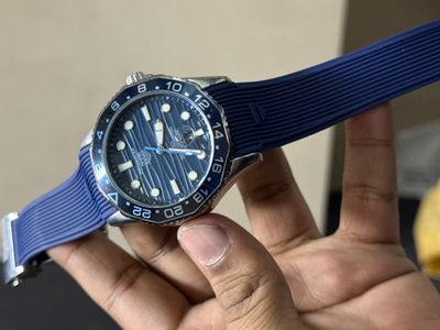 TAG HEUER AQUARACER FIBER BELT TWO TONE BEZEL BLUE DIAL BLUE HAND SWEEP_img_0