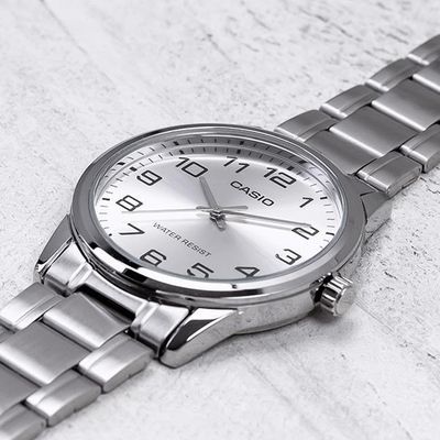 CASIO MEN'S STANDARD EASY READER SILVER DIAL WATCHMTP-VOOTD-7BUDF_img_4