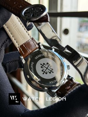 PATEK SPIDER CHRONOGRAPH BROWN BELT WHITE DIAL_img_3