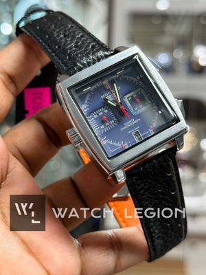 TAG HEUER MONACO CHRONOGRAPH BLACK LEATHER BLUE DIAL_img_1