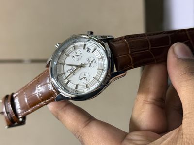 OMEGA DE VILLE CHRONOGRAPH LEATHER BELT BLACK_img_0