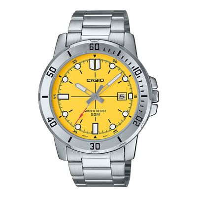 CASIO ENTICER MTP-VD01D-9EVUDF YELLOW DIAL MEN’S WATCH_img_0
