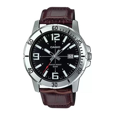 CASIO ENTICER BLACK DIAL MEN'S WATCH| MTP-VDO1L-1BVUDF_img_0