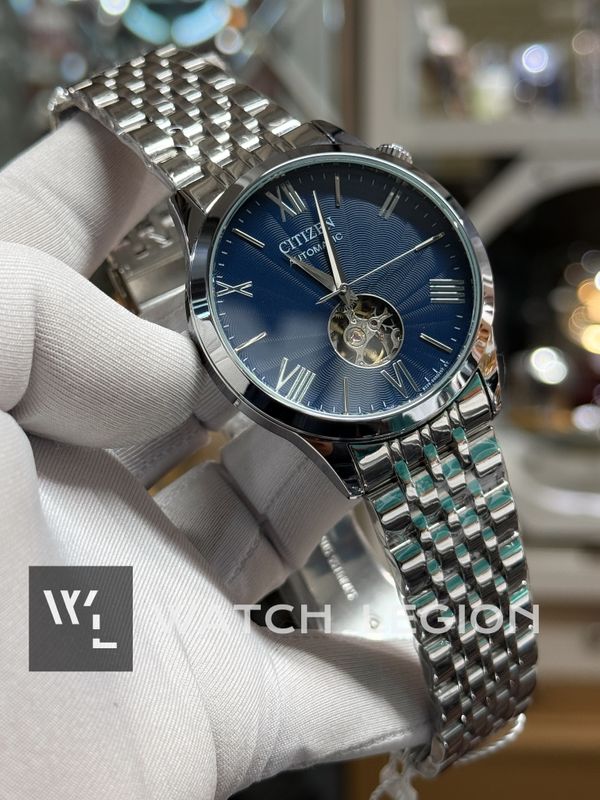 CITIZEN AUTOMATIC OPEM HEART BLUE DIAL