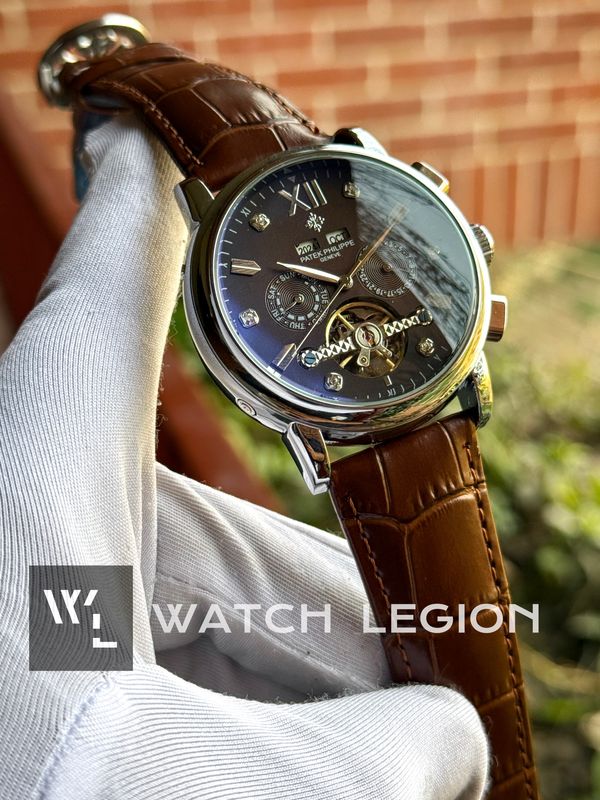 PATEK AUTO CALENDER BROWN DIAL