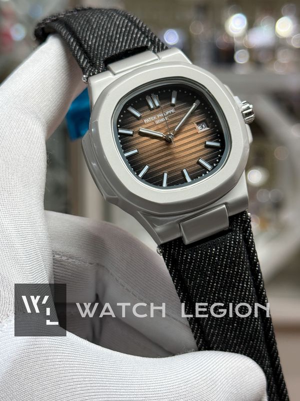 PATEK DENIM JEANS BROWN DIAL